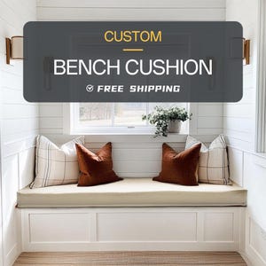 3&quot; Custom bench cushion, Custom Bay Window Seat Cushion,Cushion forbench Indoor Bench Cushion, Custom cushion Window seat cushion.