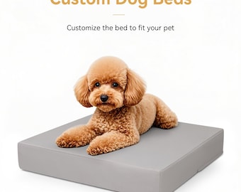 3-Inch Thick Premium Dog Bed - Orthopedic Memory Foam Pet Pad, Non-Slip - Custom Size for Crates & Kennels