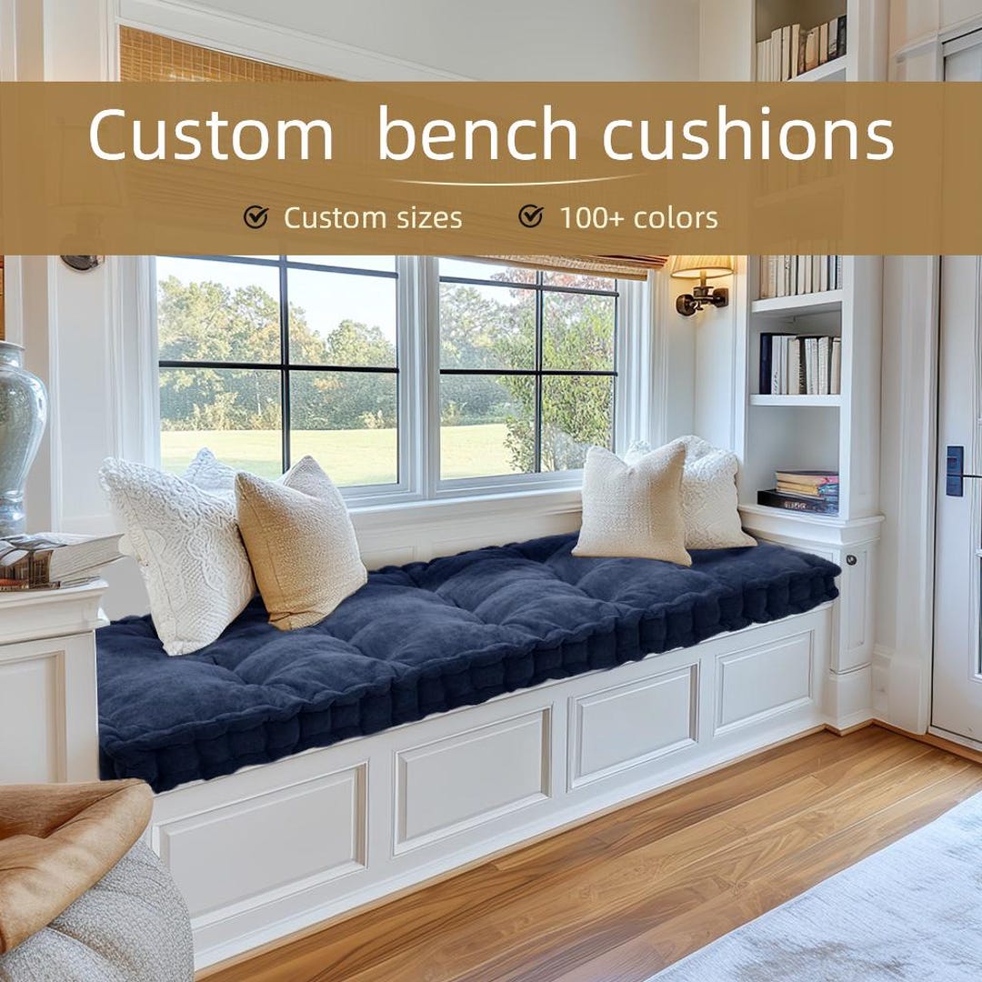 Customsized Window Seat Cushions, 4inch Thick Indoor/outdoor Bench — free download