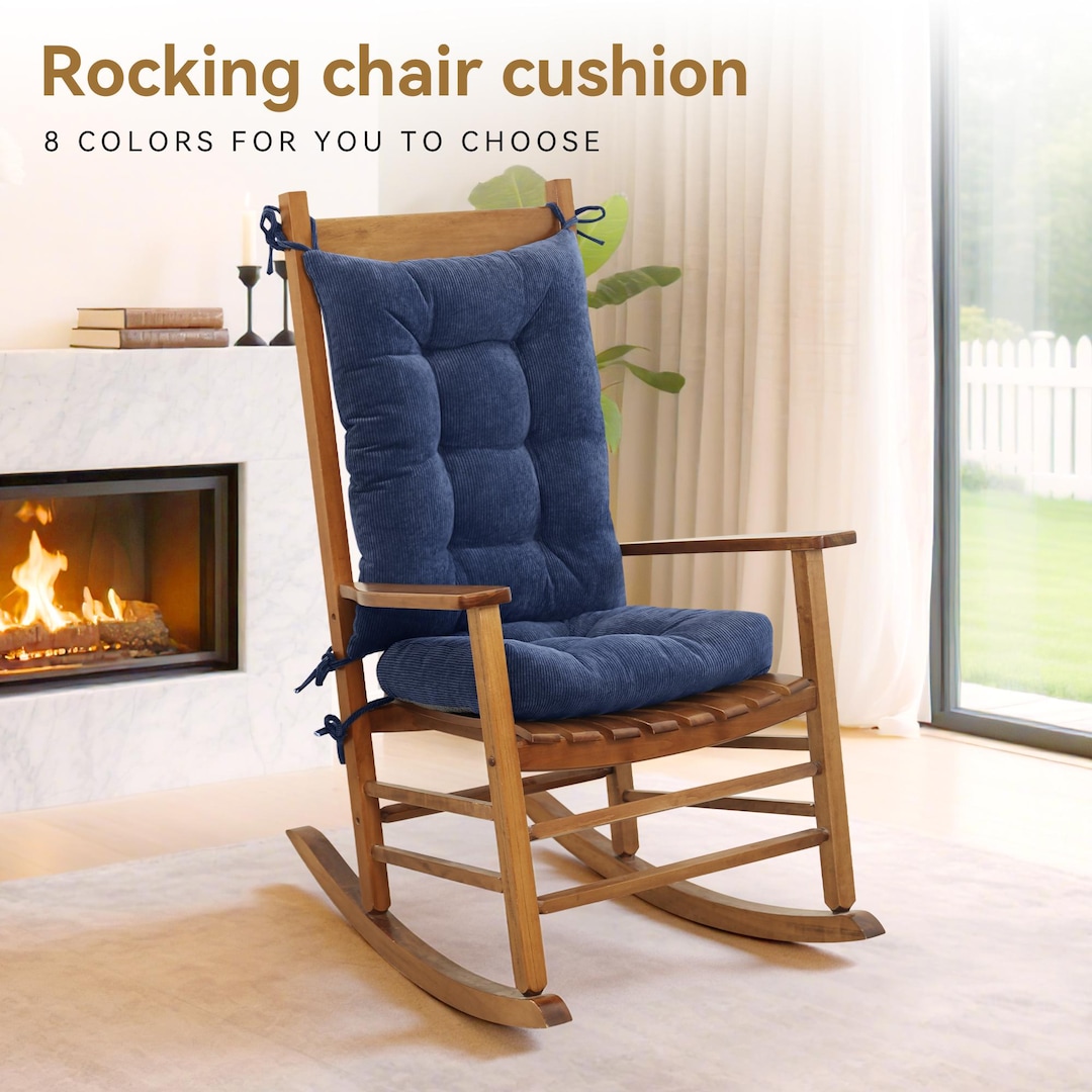 Slipping From Rocking Chair Rocking Chair Cushion Non-slip Tufted Indoor/outdoor Rocking Chair ...