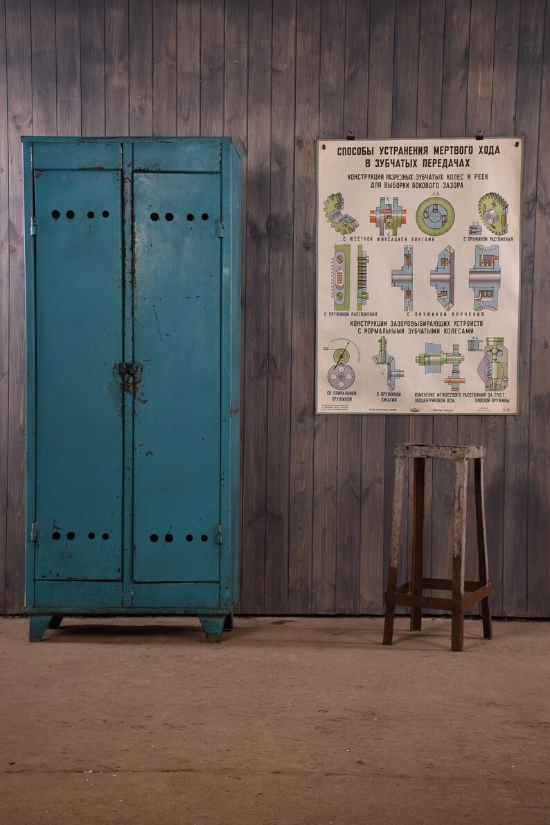 Poster print vintage industrial wall decor posters retro Etsy