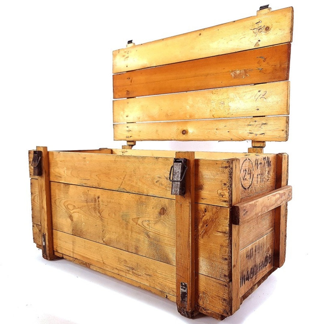 Large Vintage Storage Chest Weapon Chest Army Chest Etsy