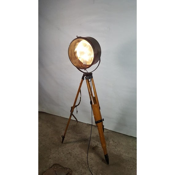 searchlight tripod floor lamp