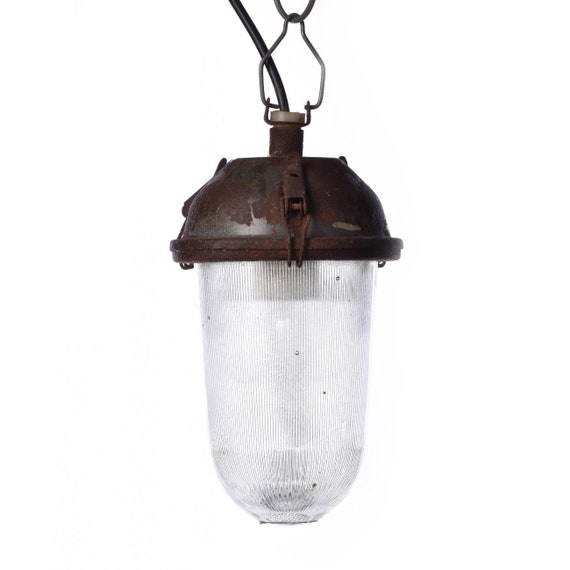 Hanging pendant industrial loft Lighting retro bunkerlamp vintage lamp with grid