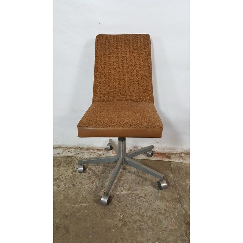 Vintage Office Chair Mid Century Unique Desk Chairs Art Deco Etsy