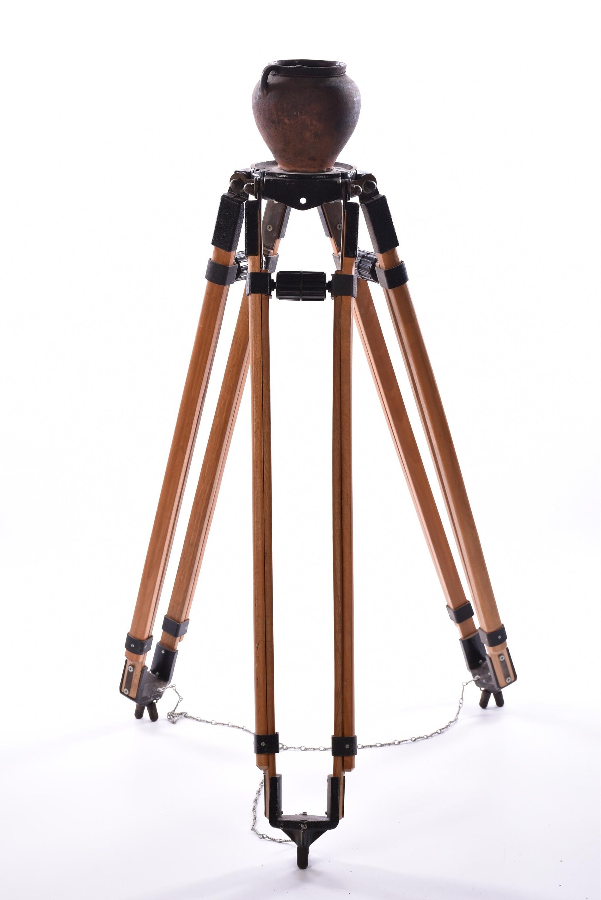 Tripod wooden lamp vintage floor base antique lamp stand Etsy