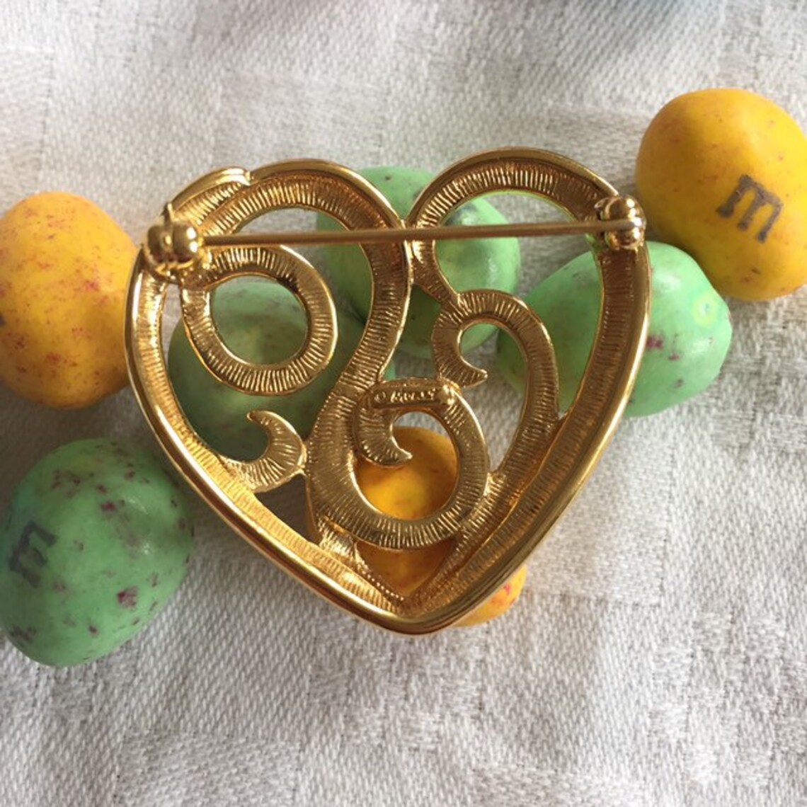 Vintage Brooch Heart Pin Signed Brooch. Etsy