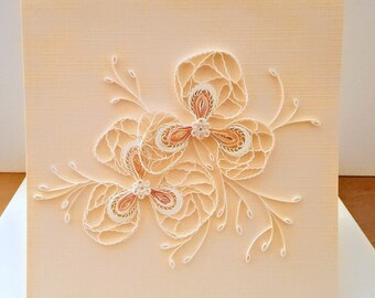 KingKraft Biglietto D'Auguri Quilling A Mano Con Cardinali – Per Anniversario, Matrimonio, Festa Della Mamma – Fatto Con Carta Ecologica - 2