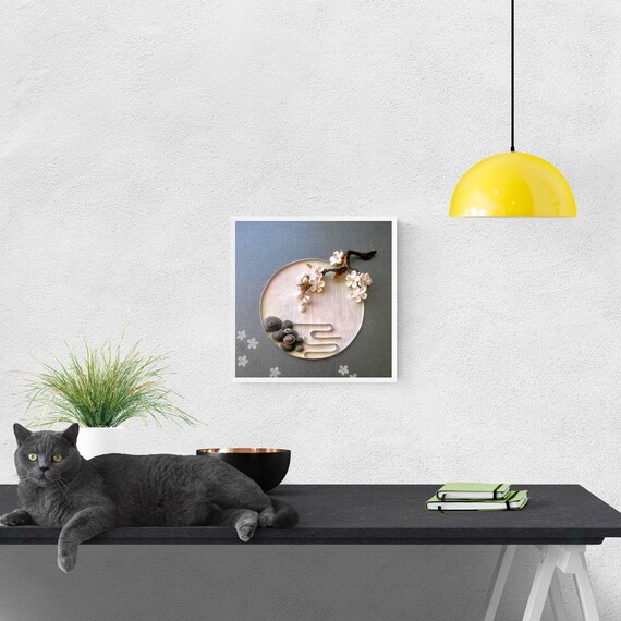 Sakura Wall Frame Sakura Branch Cherry Blossom Branch Etsy