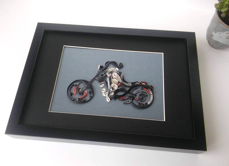 Harley Davidson wall art deco Motorbike art Mens gift Etsy