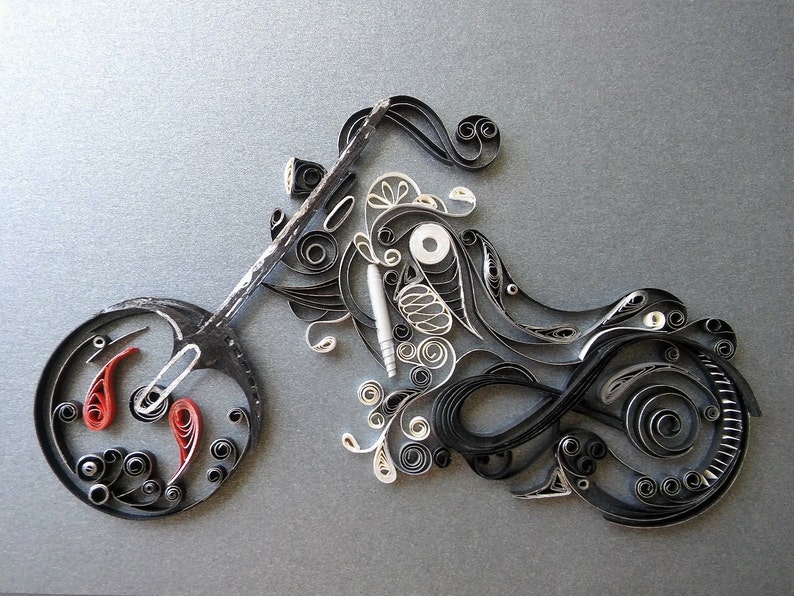 Harley Davidson wall art deco Motorbike art Mens gift Etsy