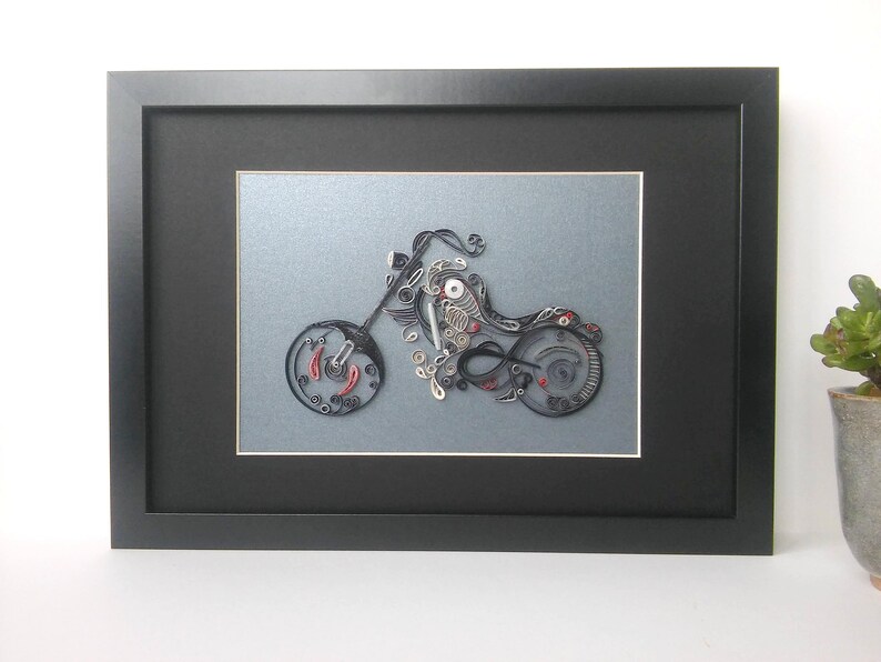Harley Davidson Motorbike Wall Art Decor Motorbike Art Mens Etsy