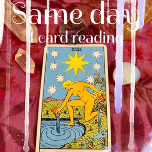 Gleicher Tag Tarotkartenlesung 1 FRAGE Liebe Beziehung Geld Gesundheit Spirituelle Psychische Lese Schnell Genaue Vergangenheit Gegenwart Zukunft