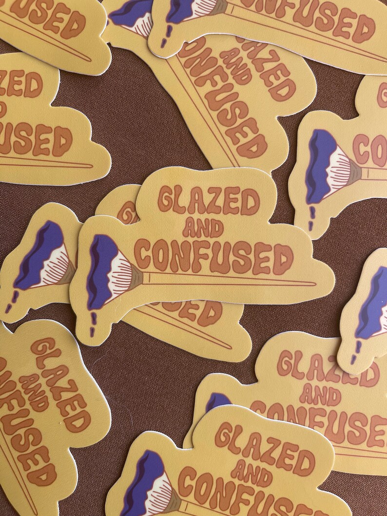 Glazed & Confused Matte Sticker Sunny Daze Pottery - Etsy