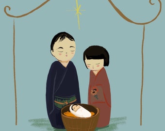 Nativity World Card - JAPAN