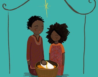 Nativity World Card- AFRICA