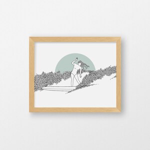 Anais, Surf Art Print
