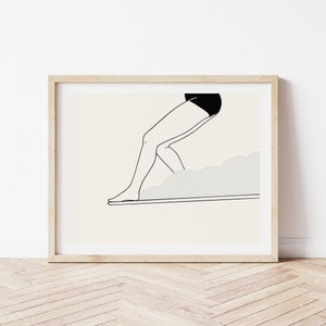 Hang Five, Surf Art Print