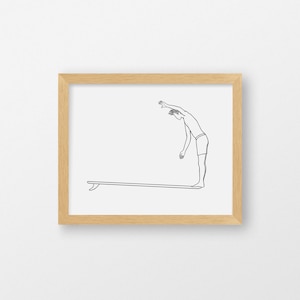 Messico, Surf Art Print