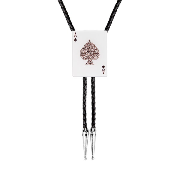 Bolo Tie - Ace of Spades