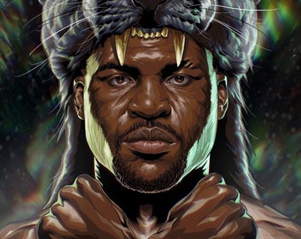 Francis Ngannou / UFC / MMA / Afdrukken / downloaden / handgetekend /