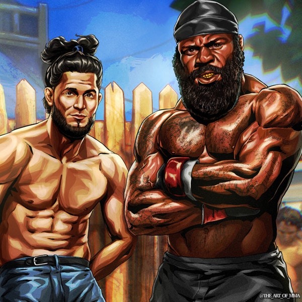 Real BMFS / KIMBO Slice / Jorge masvidal / backyard / streetfighter /UFC / poster for fight fan / gamebread