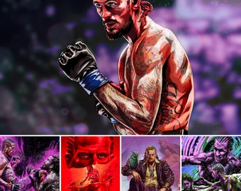 De suga showbundel 5 in 1 - Sean o malley - kampioen bantamgewicht -ufc - ufc vechter - mma suga - vechtposter - boksen - juijitsu -