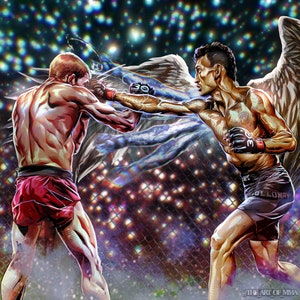 Max Blessed Holloway - UFC Art - Mixed martial art - UFC poster - the art of mma