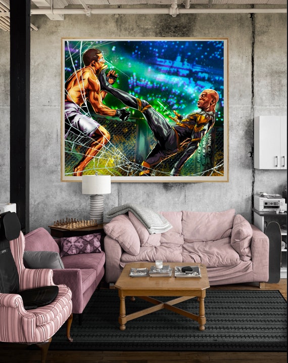 Anderson Spider Silva 4LUVofMMA Poster new MMA wall art