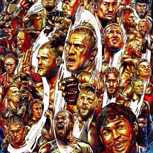 UFC 300: Epic Event Poster - Commemorate the Ultimate Fighting Championship&#39;s Milestone Moment | High-Quality Digital Download