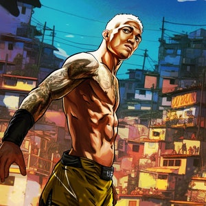The champion has a name / Charles do bronx / favela / do bronx / Brazilian fighter / jui jitsu / mma / ufc art /