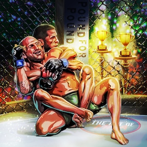 Pound for pound no1, UFC, Alexander the Great volkanovski, Digital portrait print, Wall art, Poster, Digital art print, islam mackachev