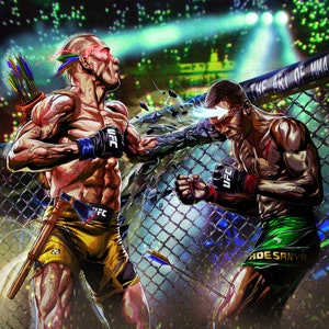 And NEW | UFC POTAN | Alex pereira mma | instant download | jpeg | png handmade | art |  the art of mma | bow and arrow | avatar |