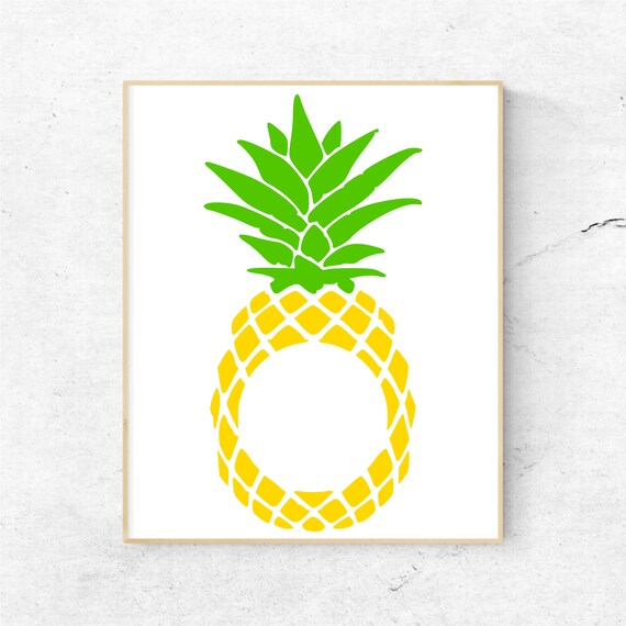Download Pineapple Monogram Svg Pineapple Svg Summer Svg Beach Svg ...
