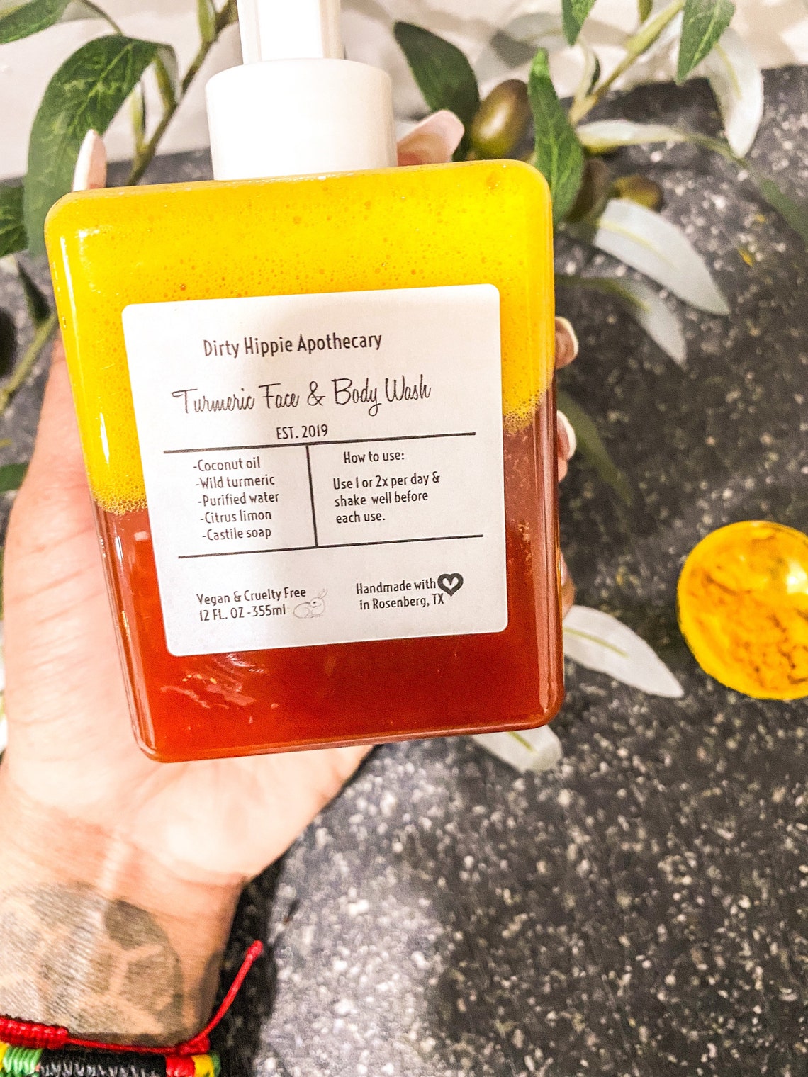 Organic Turmeric face/body wash hyperpigmentation dark Etsy