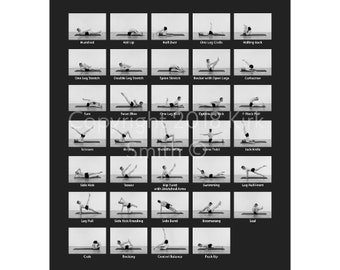Classical Pilates Centre Joseph Pilates Mat Exercises by Kirk James Smith A1 Matt Laminated Poster 59.4 X 84.1 Cm 23.4 X 33.1 Etsy UK