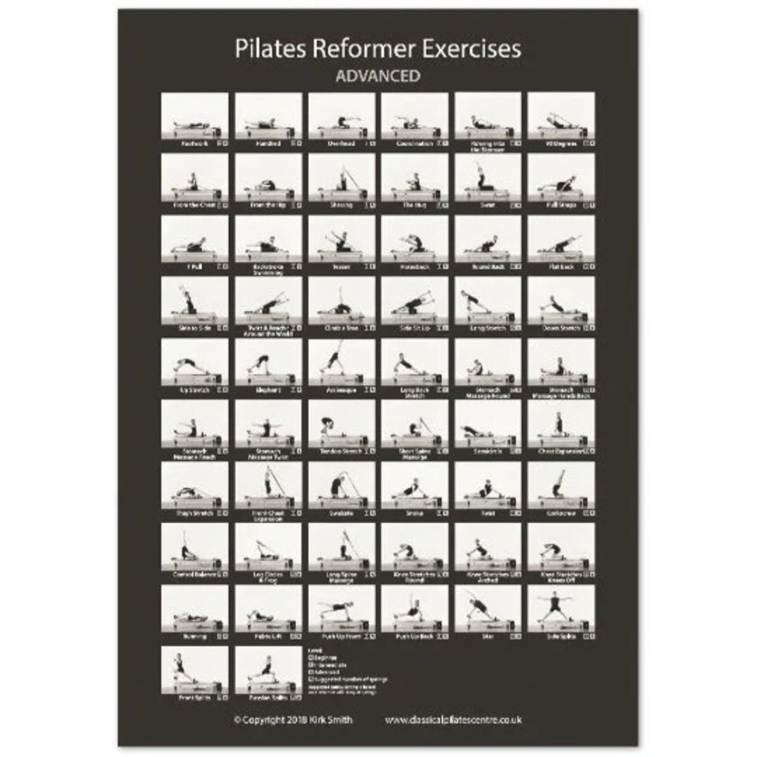 Classical Pilates Centre Reformer Advanced Exercises by Kirk James