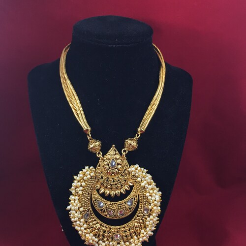 Jhumka Statement Necklace w buying Matching Earring Bollywood Indian Jewelry