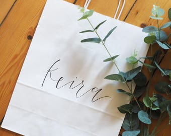 Custom Gift Bag | Modern Calligraphy
