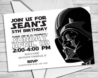 star wars invitation star wars party invitation star wars etsy
