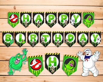Ghostbusters Printable Cupcake Topper Ghostbusters Party Etsy