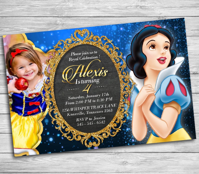 Snow White Invitation Princess Image 0