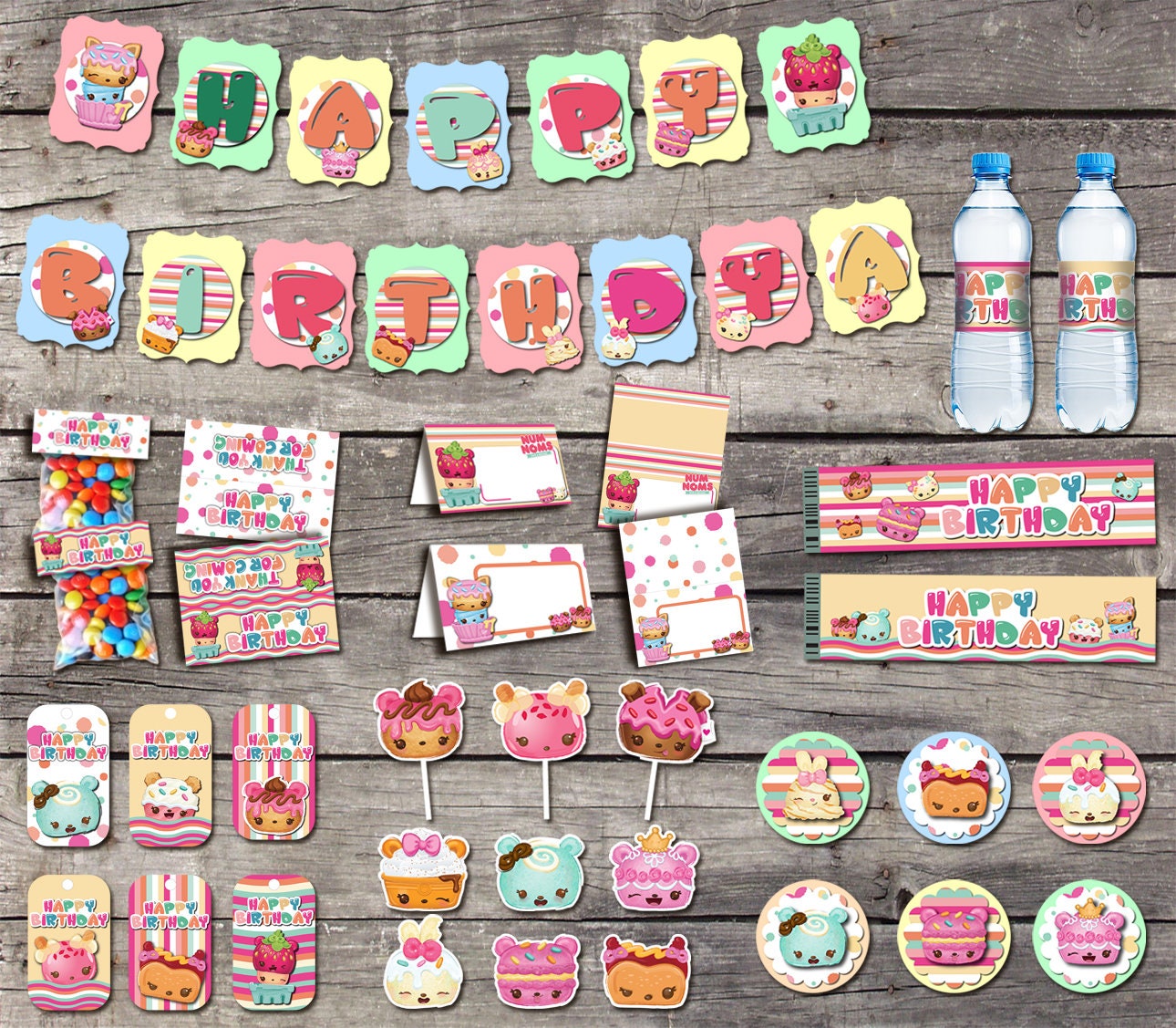 Num Noms Party Package Num Noms Birthday Num Noms Banner Etsy