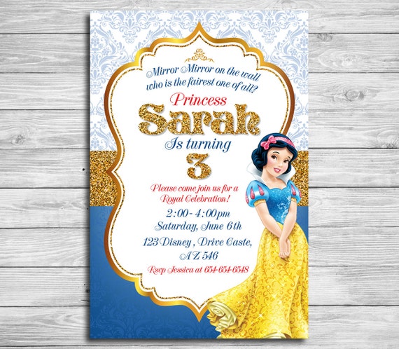 Tarjetas De Cumpleanos De Blanca Nieves Para Imprimir Gratis Compartir Tarjeta