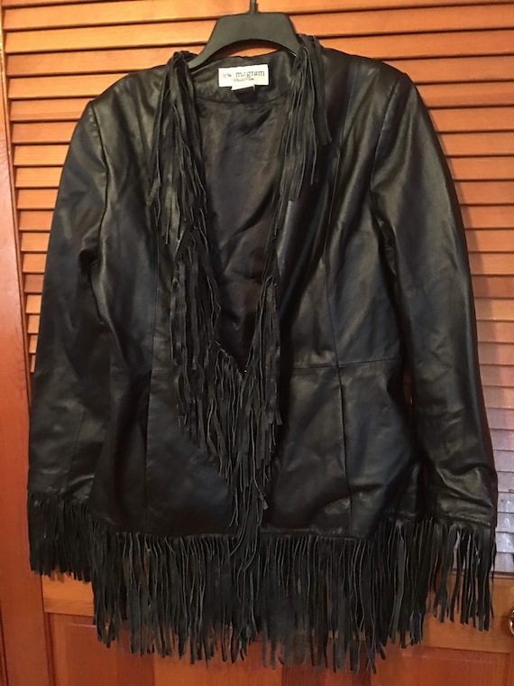 Vintage Leather Fringe Jacket