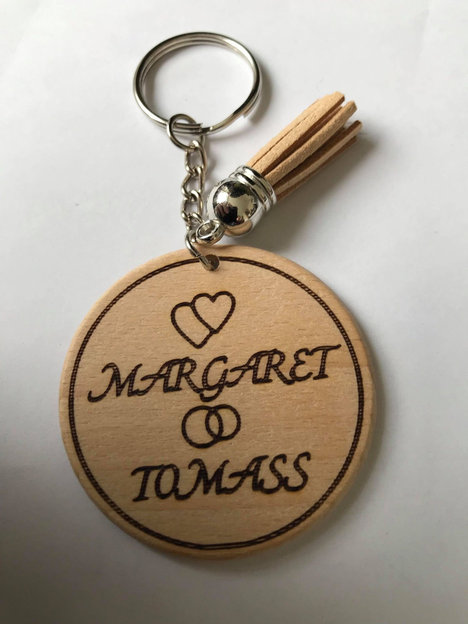 Personalized Key Ring Name Keychain Wood Keyring Kids Etsy
