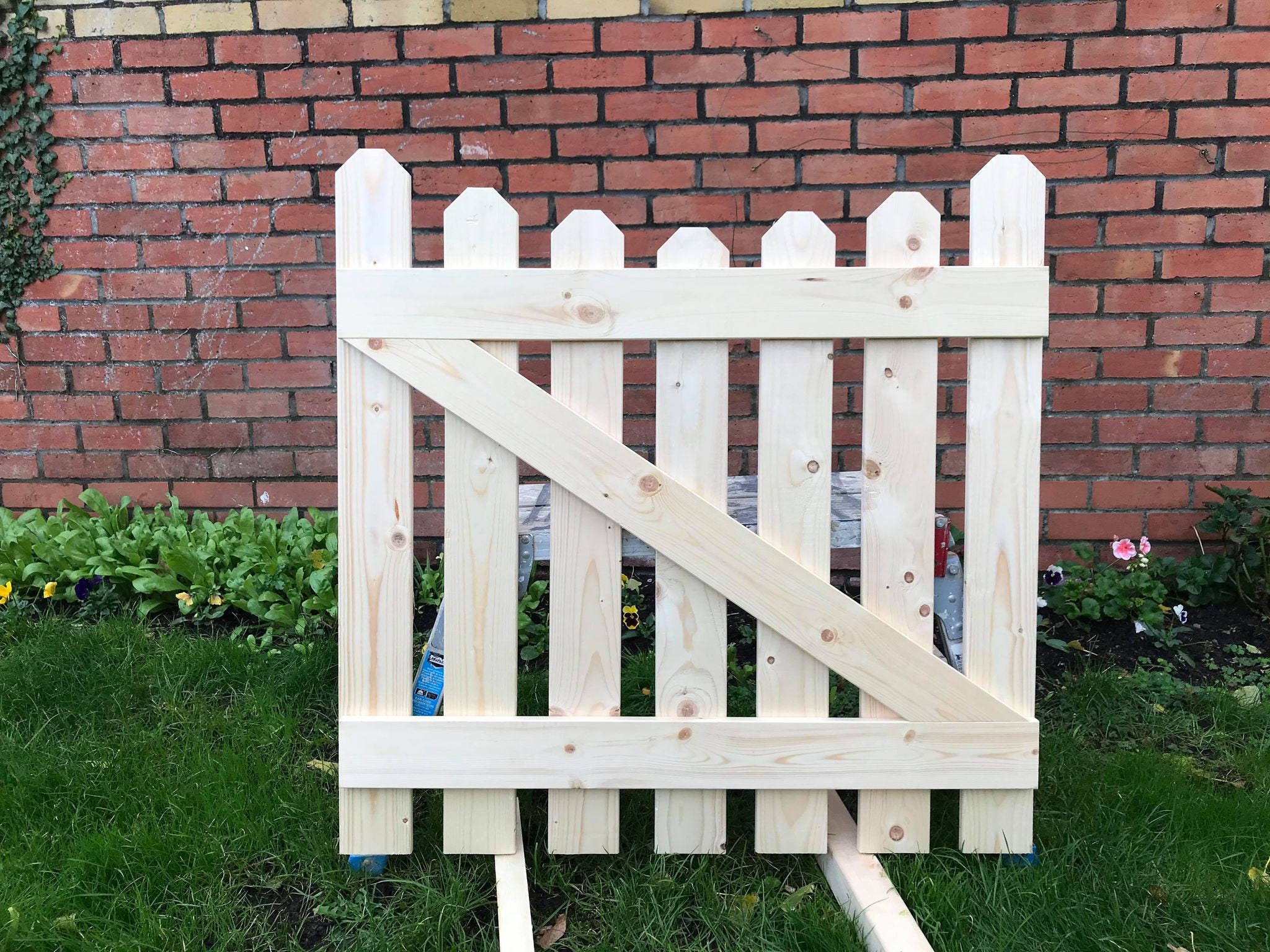 Garden Picket Gates Wooden Bespoke Gate garden Timber Door H91,5cm X W91,5cm Etsy UK