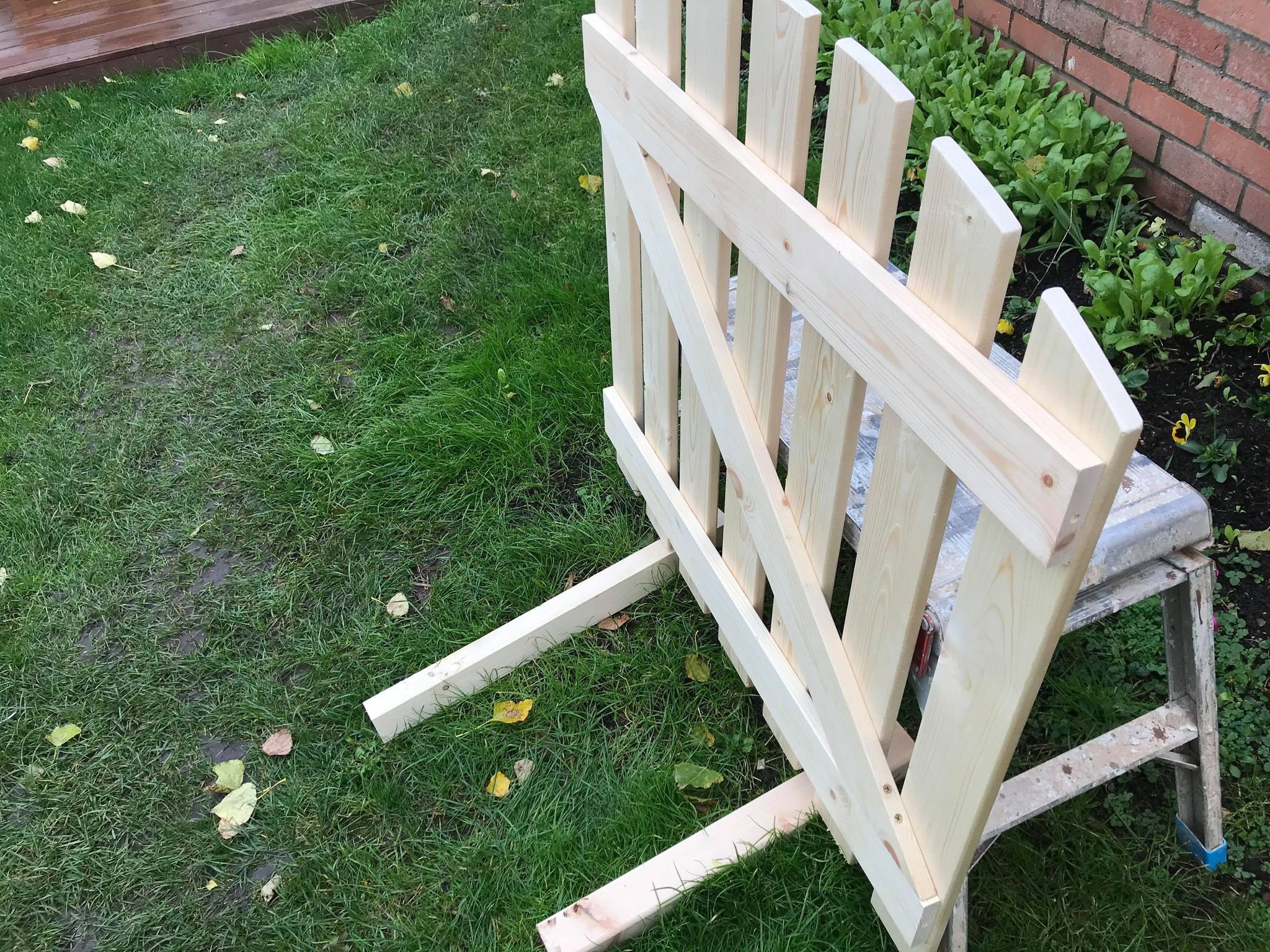 Garden Picket Gate-Wooden Bespoke Gate-Garden Timber Door | Etsy
