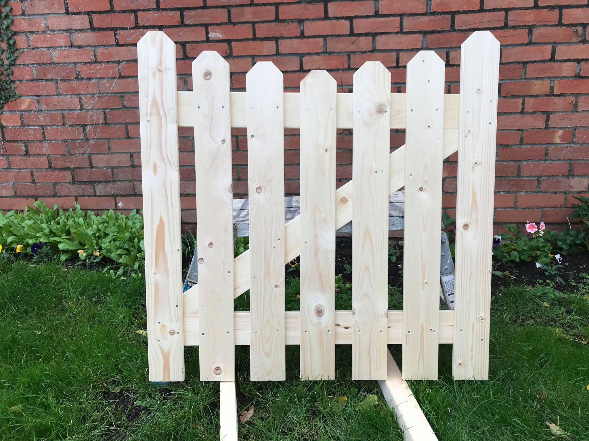 Garden Picket Gates Wooden Bespoke Gate garden Timber Door H-91,5cm X W