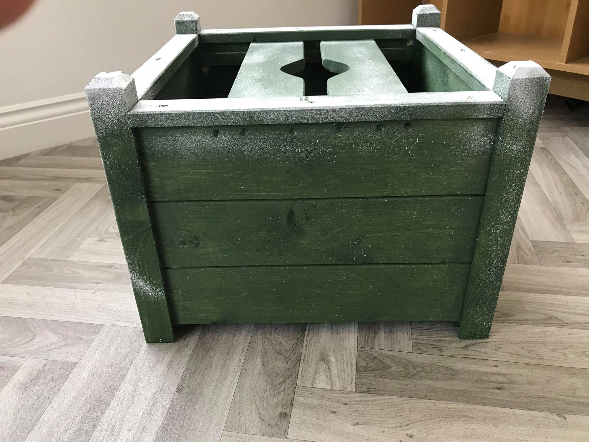 Wooden Christmas Tree Box or Planter Etsy